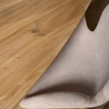 Organische Eettafel Cloud | Eiken hout | 210 cm