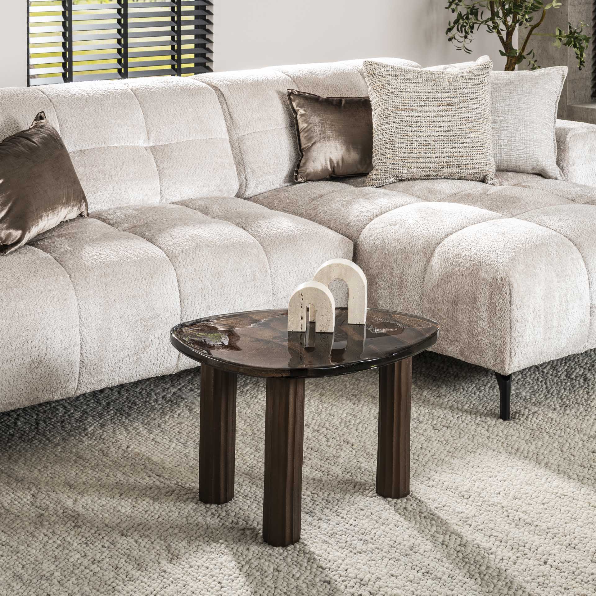 Organische Salontafel set Astra M | Kleur Koper