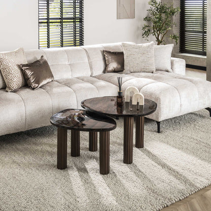 Organische Salontafel set Astra M | Kleur Koper