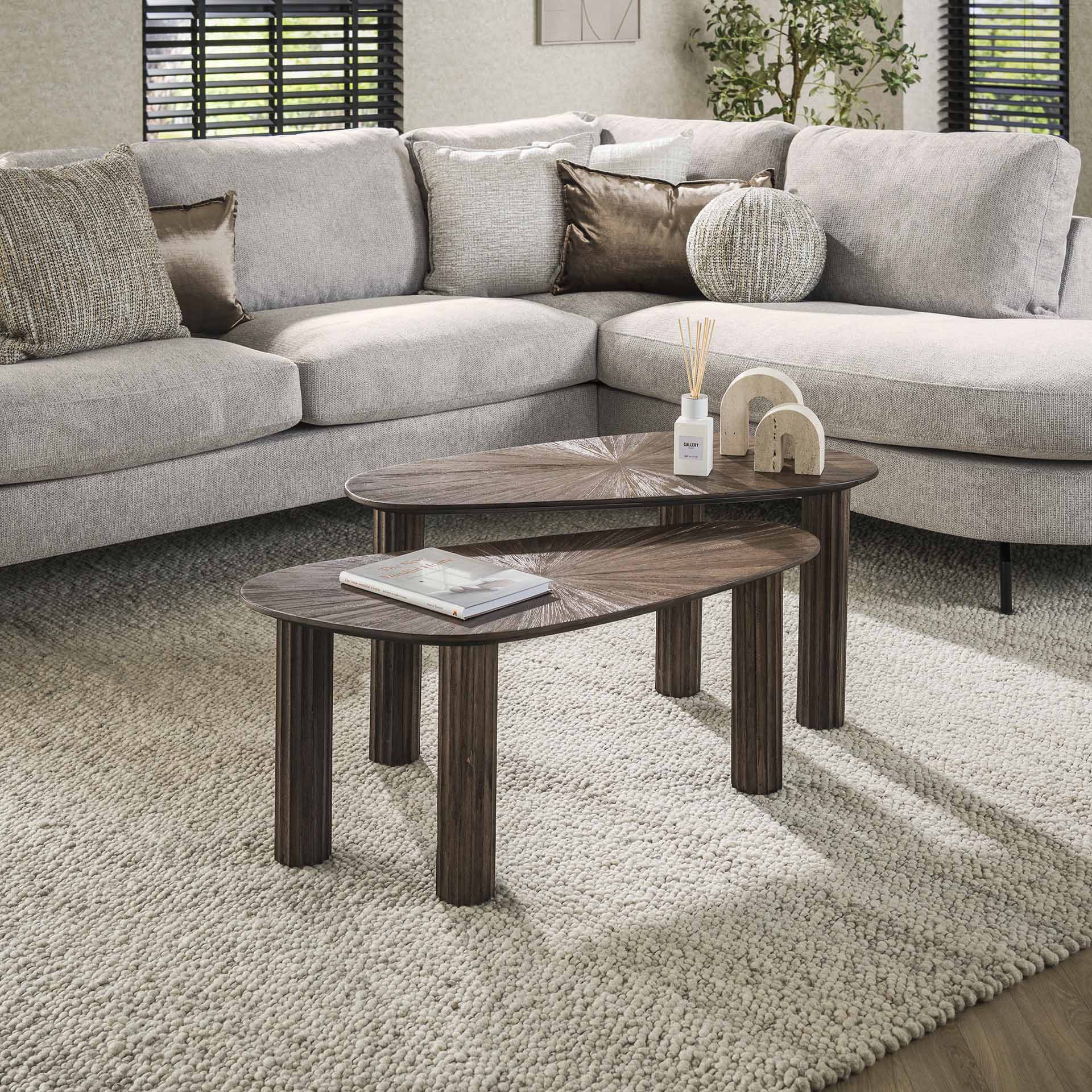 Organische salontafelset van 2 Mia L