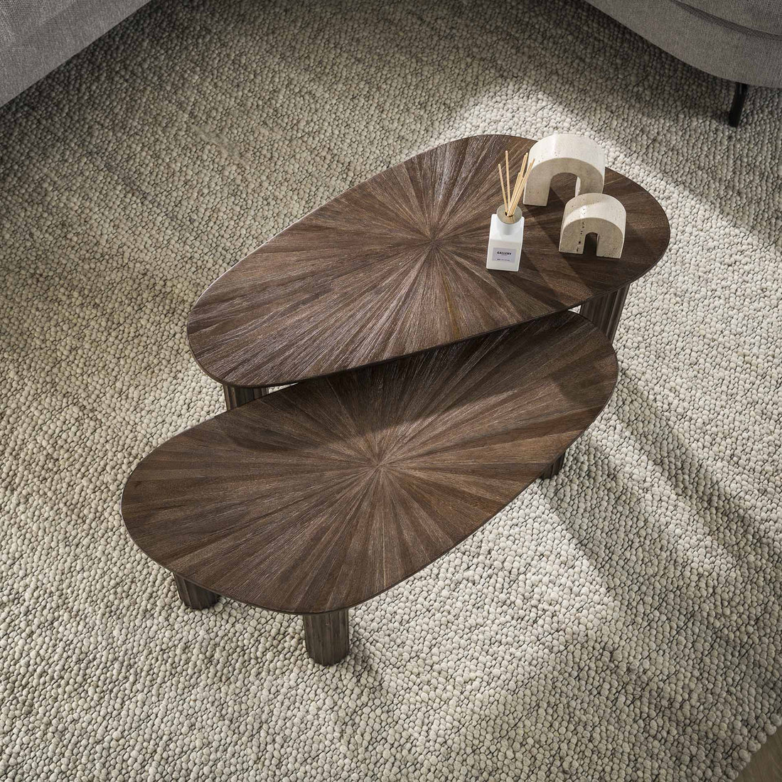 Organische salontafelset van 2 Mia L