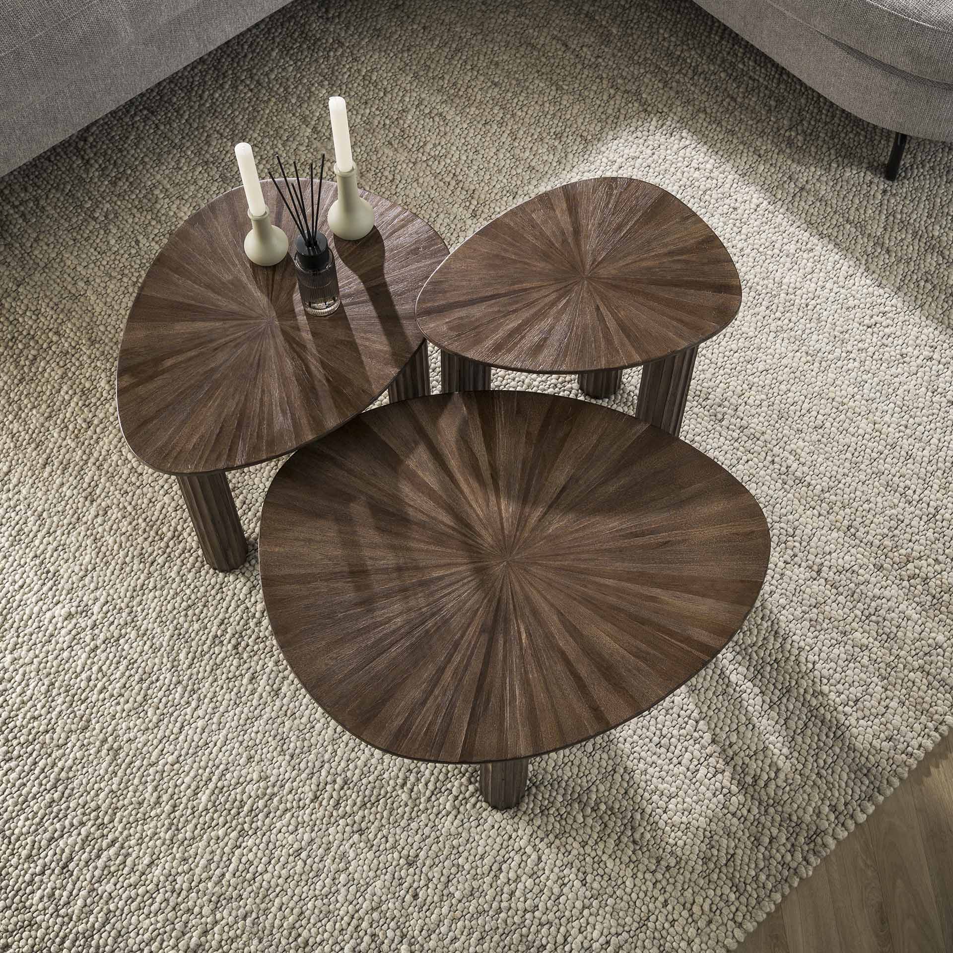 Organische salontafelset van 3 Mia M