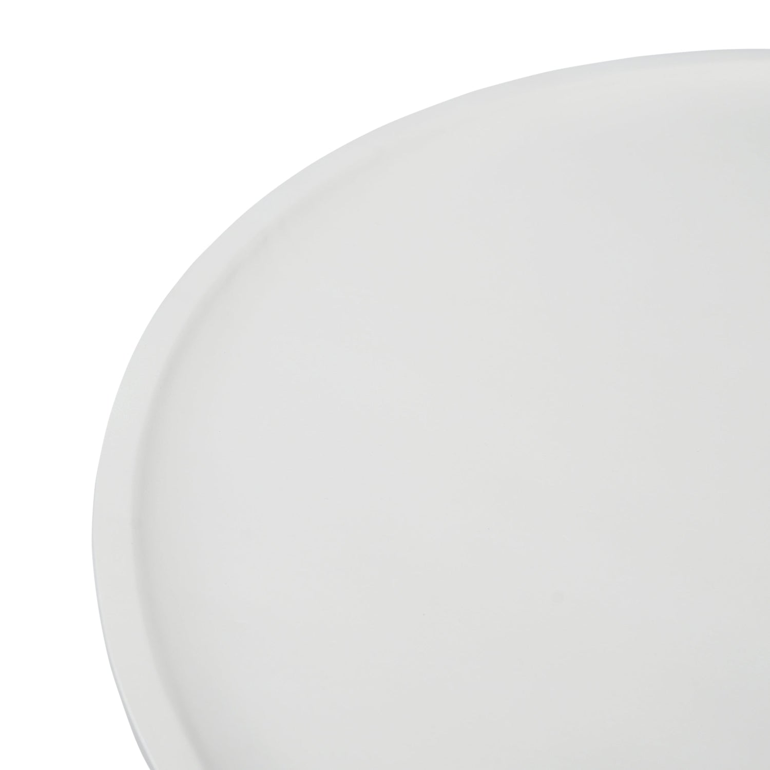 Ronde Salontafel 80 cm met Kegelvoet | Off White | Mangohout