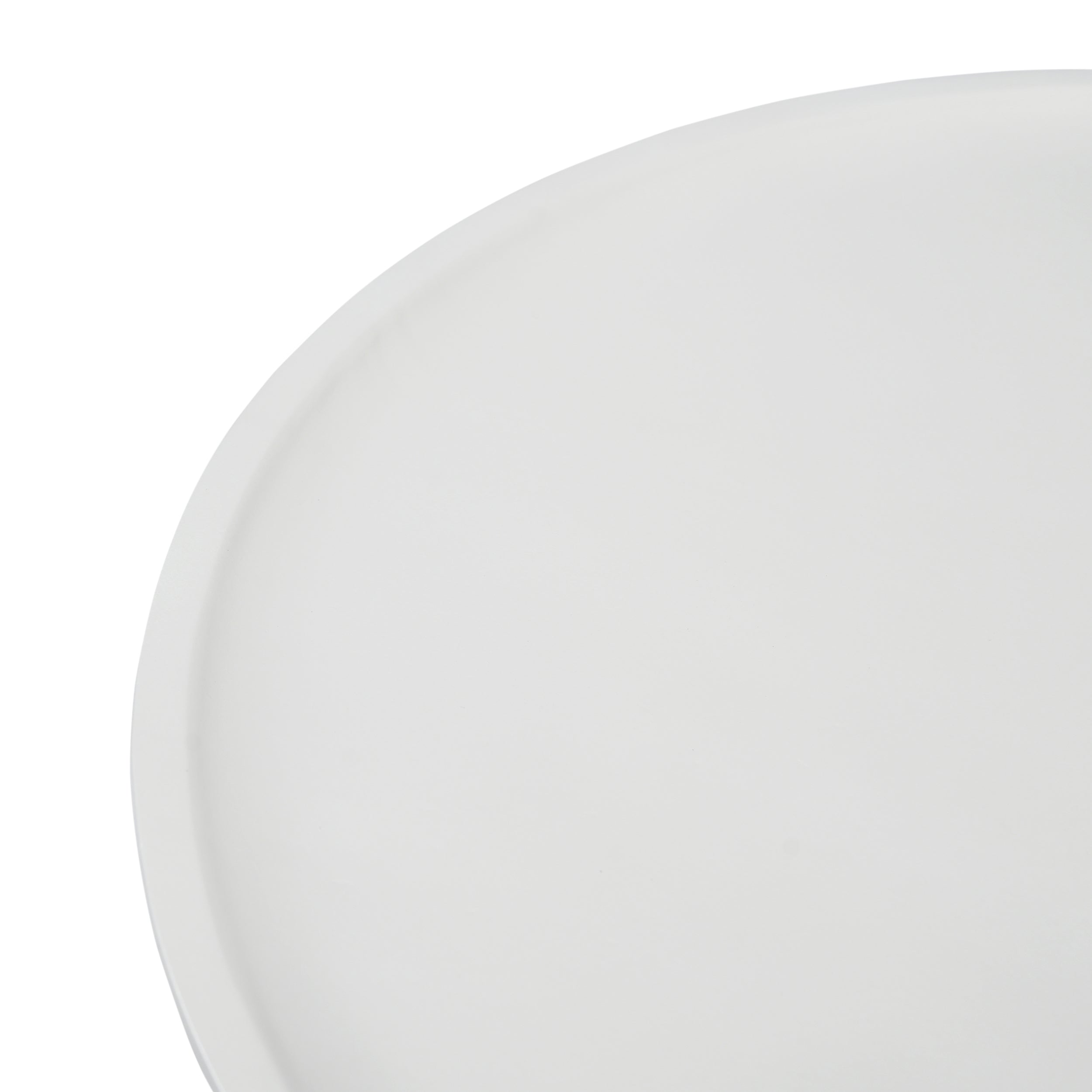 Ronde Salontafel 80 cm met Kegelvoet | Off White | Mangohout
