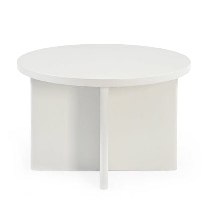 Ronde Salontafel Jade | Kleur Wit | 60 cm rond