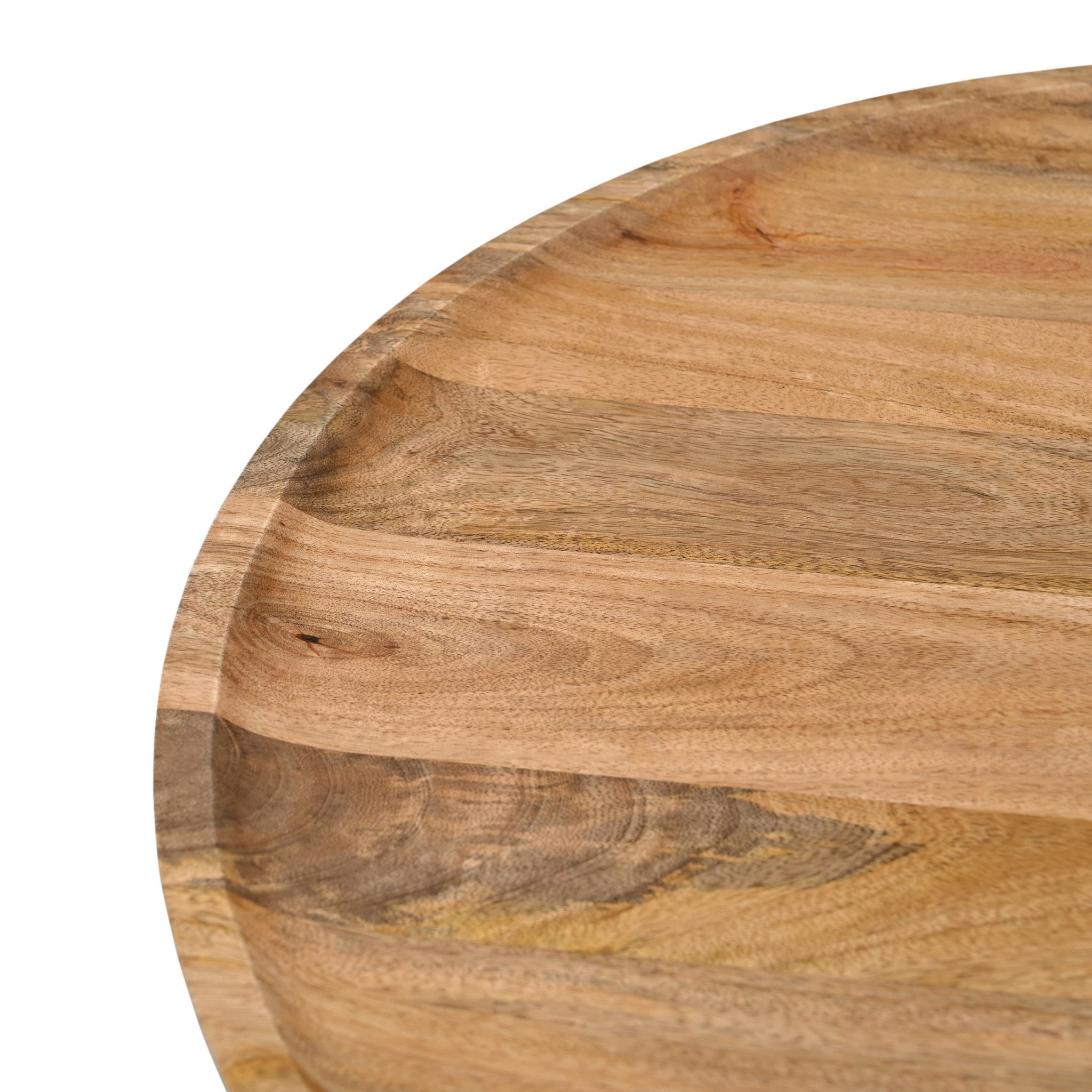 Ronde Salontafel Mangohout | Jade Kegelvoet | 75 cm