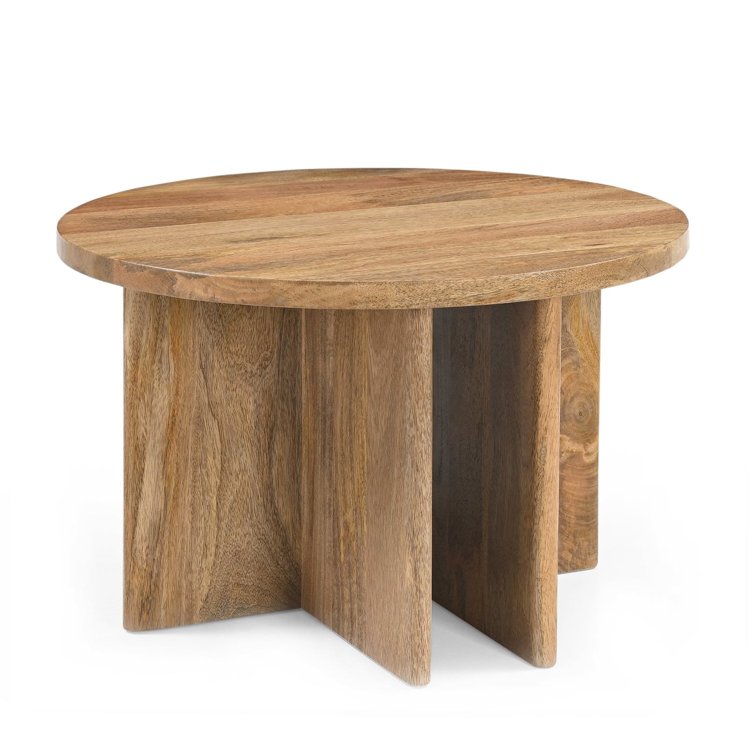 Ronde Salontafel mangohout | Jade Naturel | 60 cm