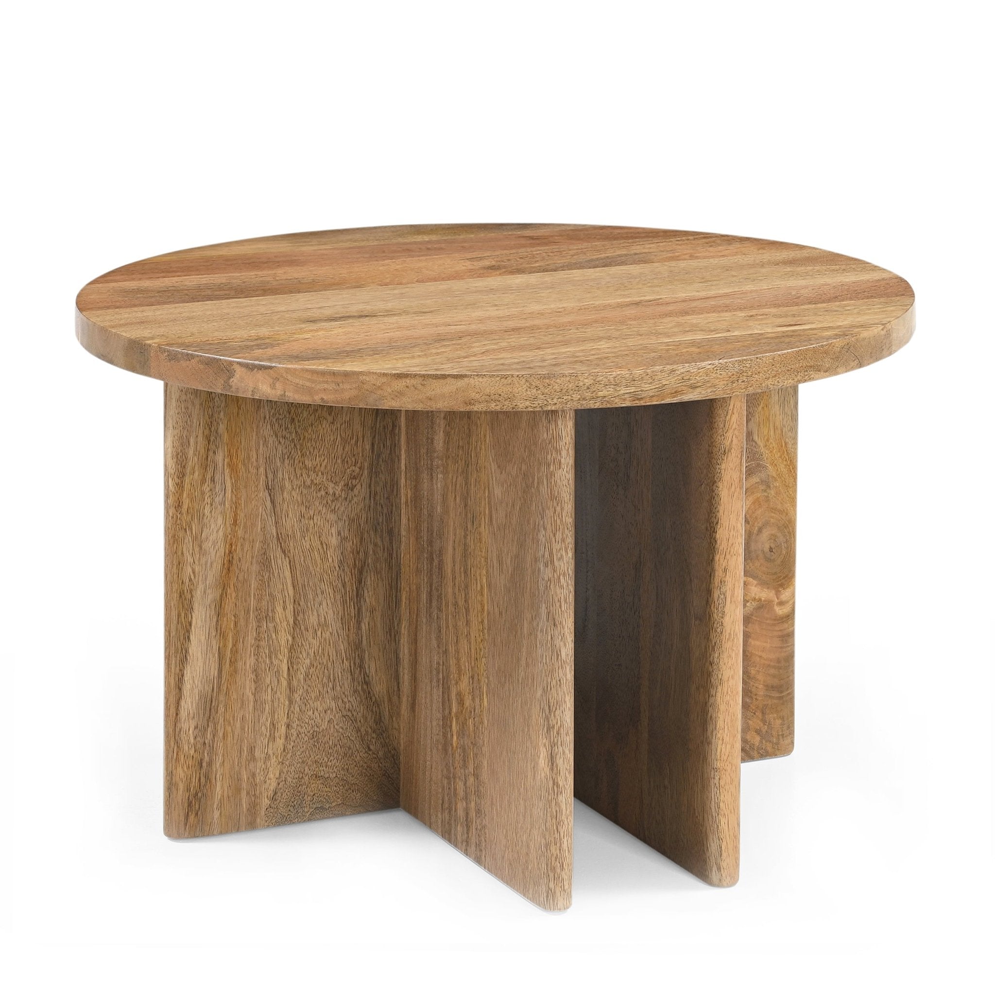Ronde Salontafel mangohout | Jade Naturel | 60 cm