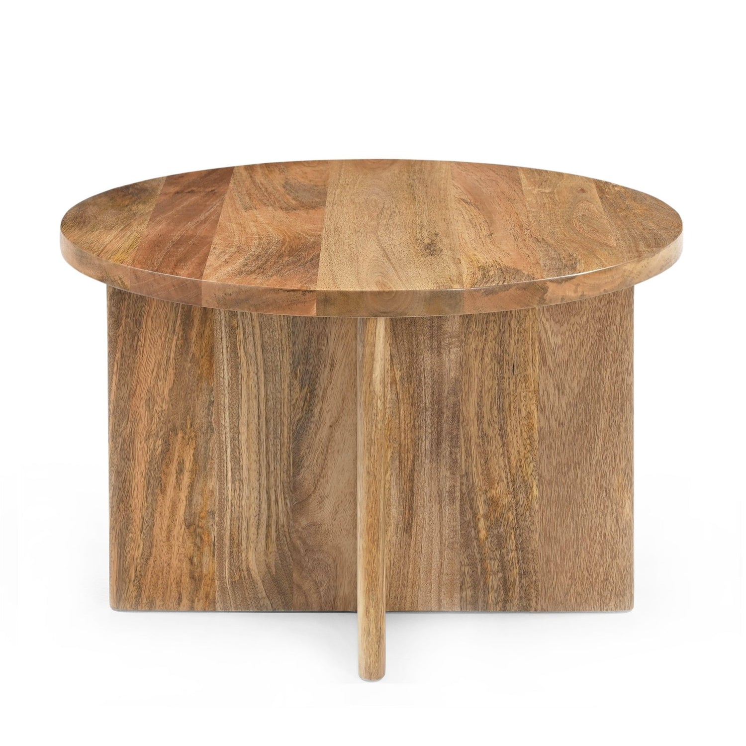 Ronde Salontafel mangohout | Jade Naturel | 60 cm