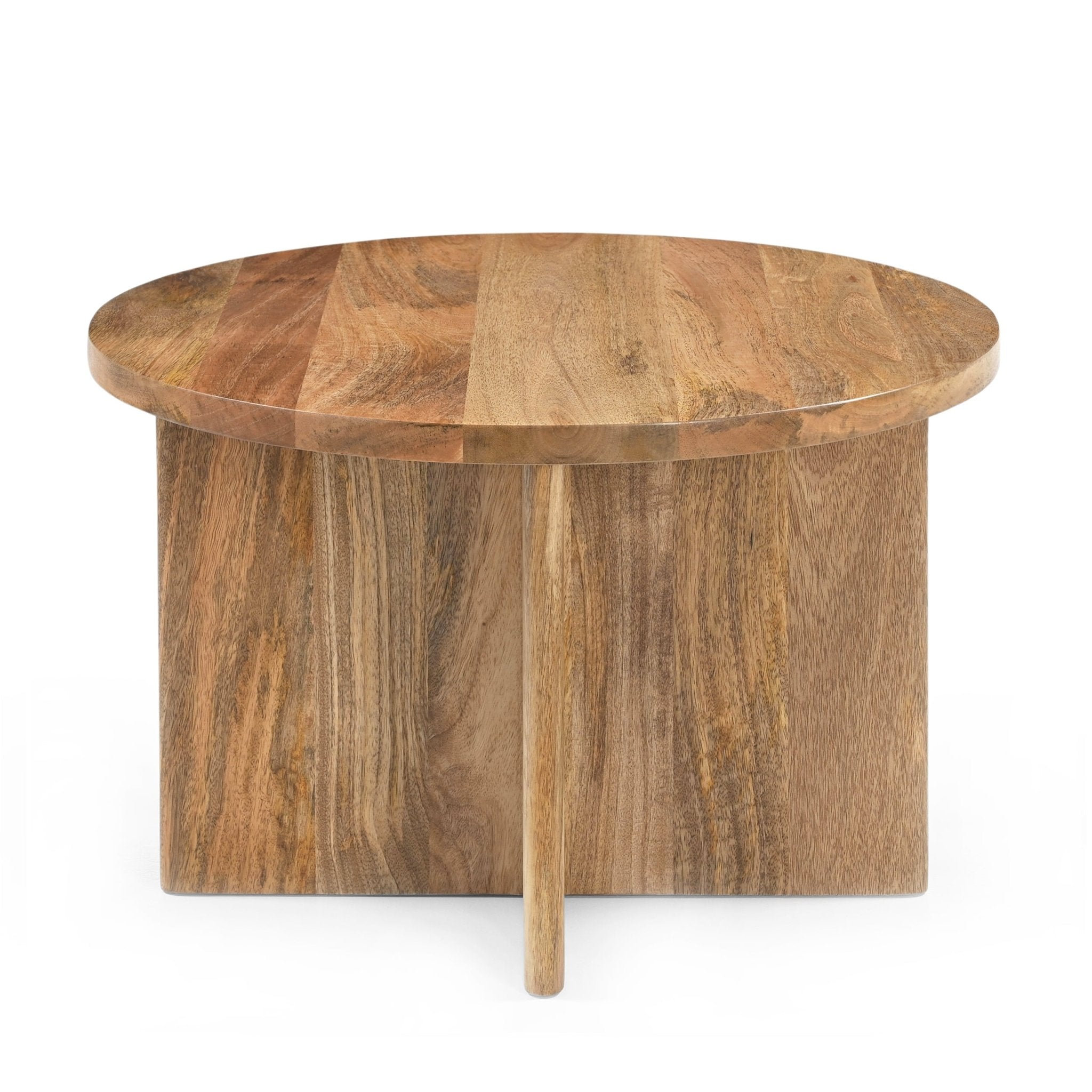 Ronde Salontafel mangohout | Jade Naturel | 60 cm