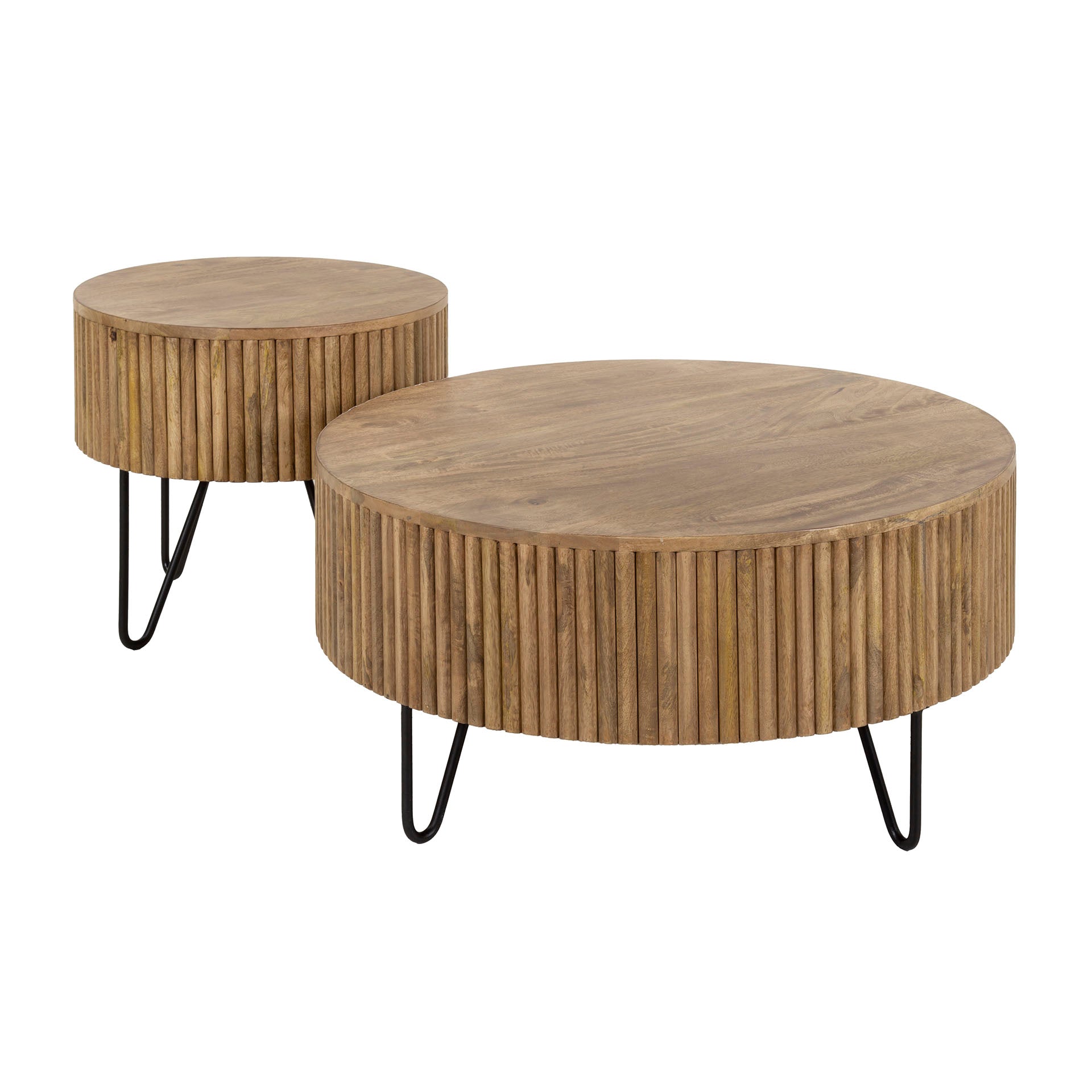 Ronde Salontafel set van 2 Wade