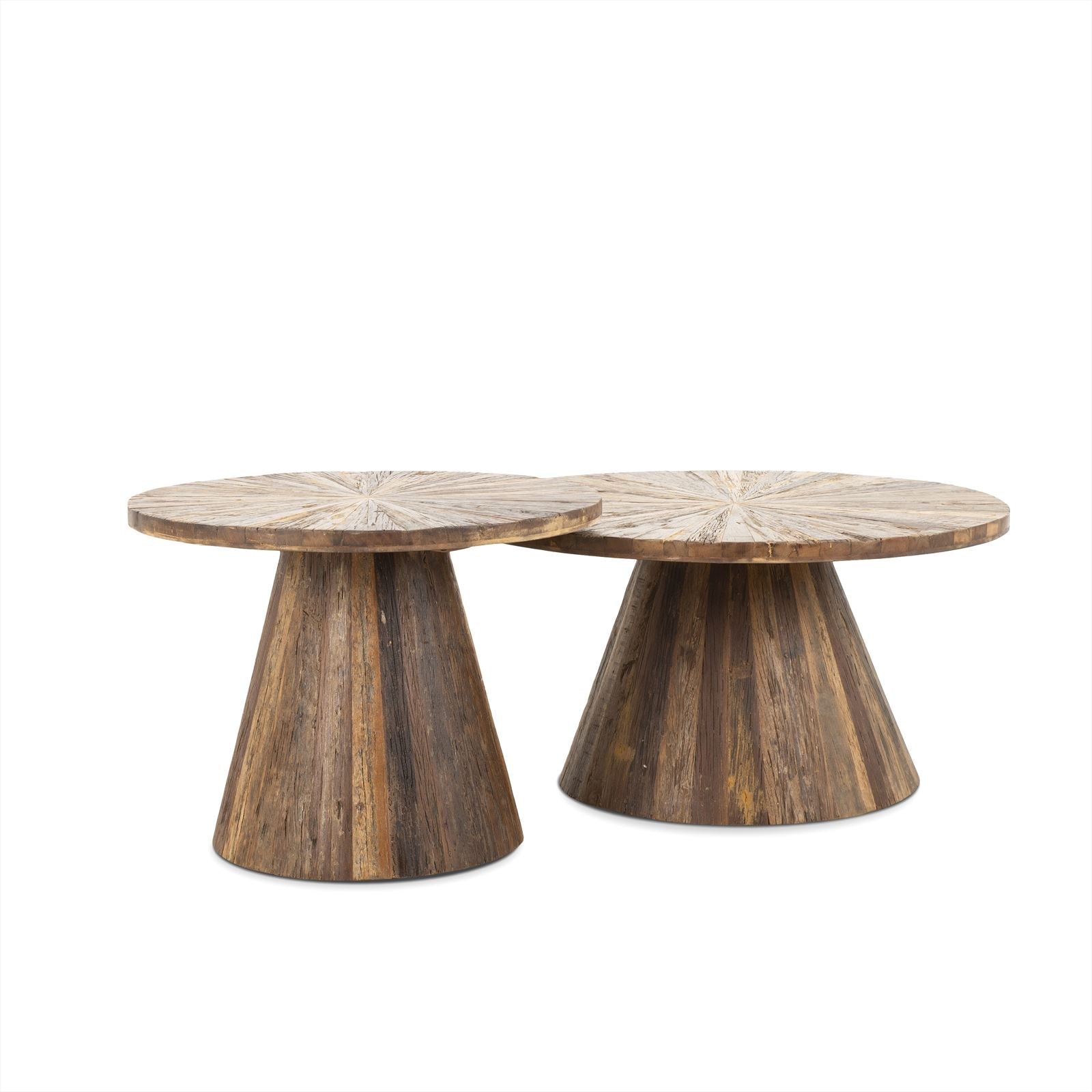 Ronde Salontafel teak hout | Nadia | 75 Ø