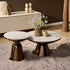 Ronde Salontafelset Alix | Goud met wit |