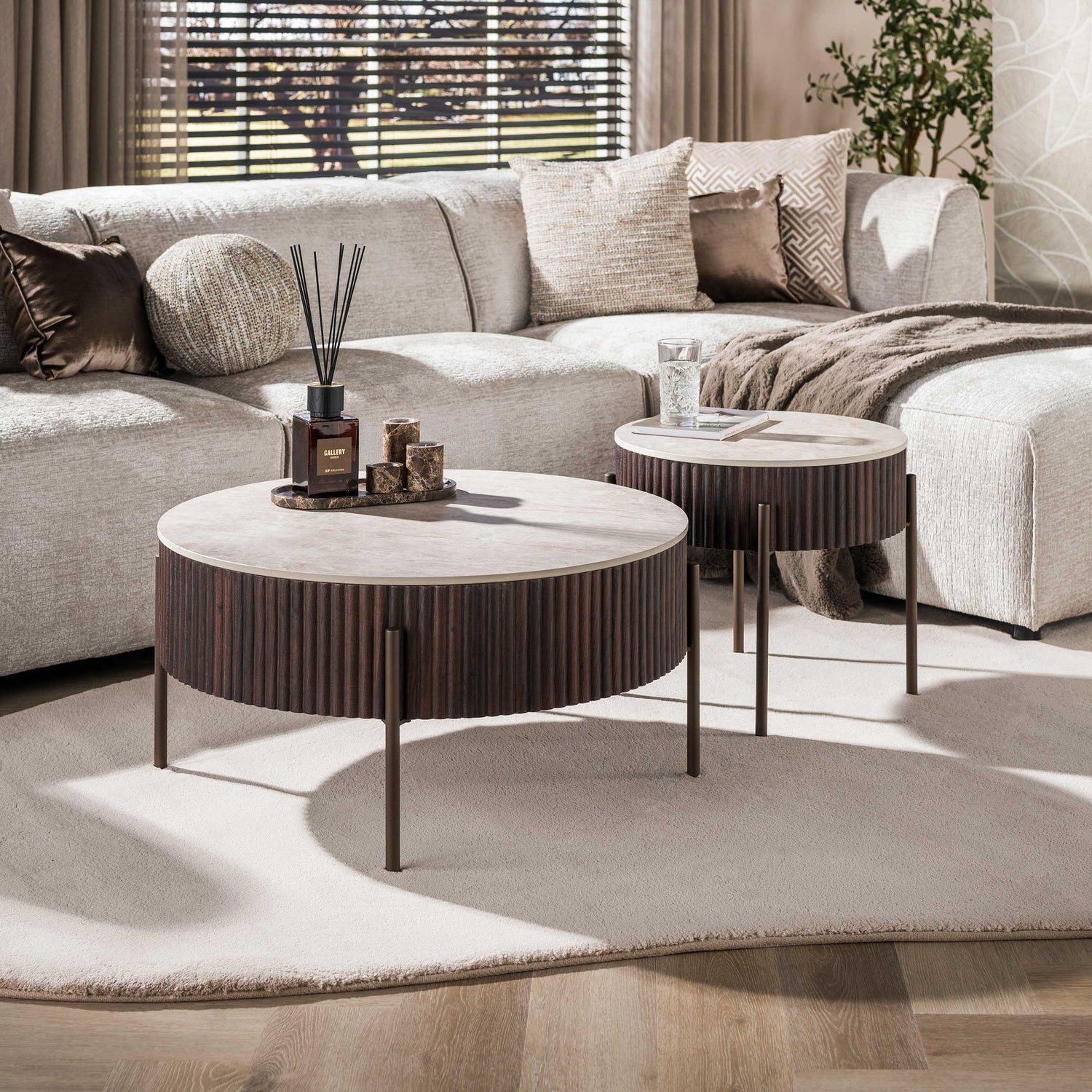 Ronde Salontafelset Ceramo