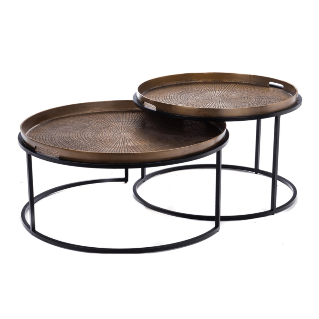 Ronde Salontafelset van 2 | Jolie | Koperkleurig