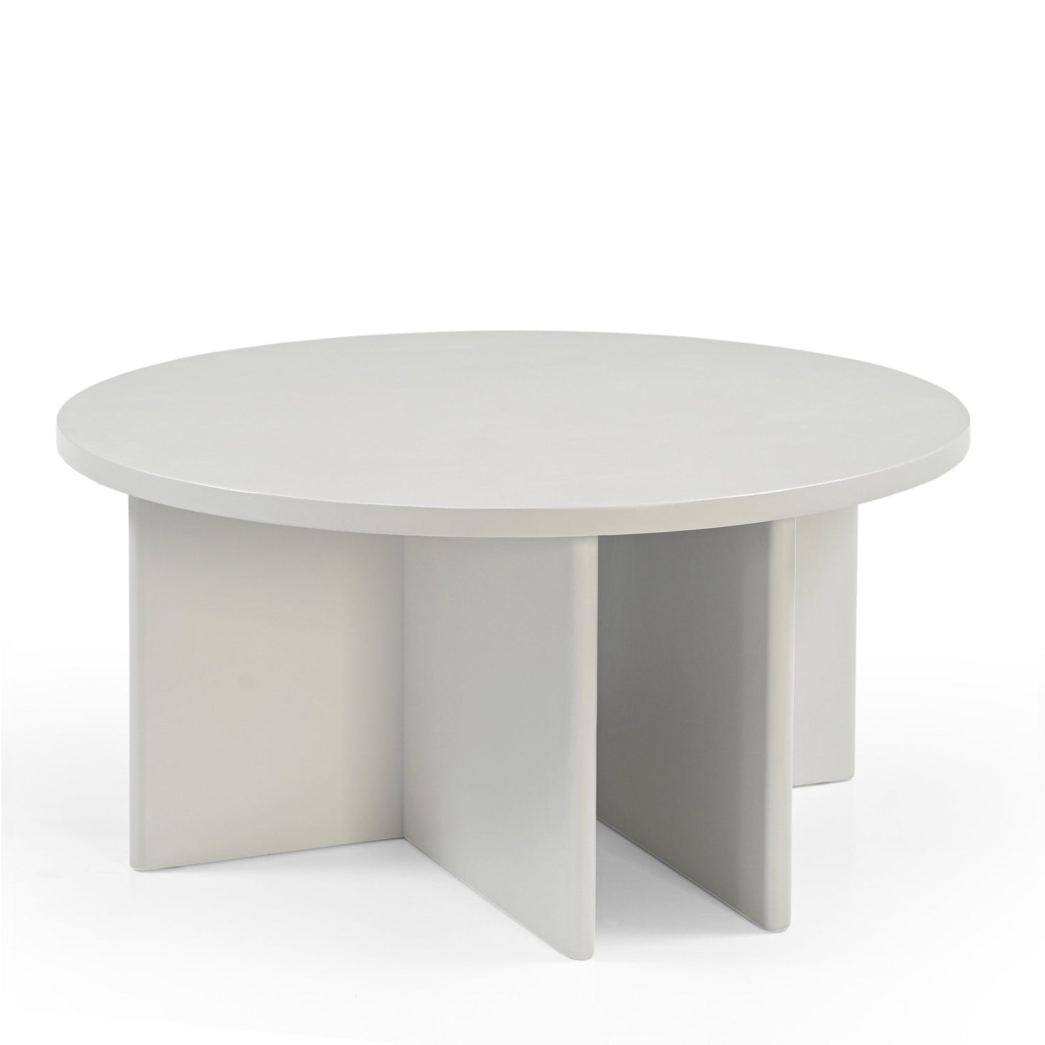 Ronde salontafel Wit Jade | Mangohout | 80 cm
