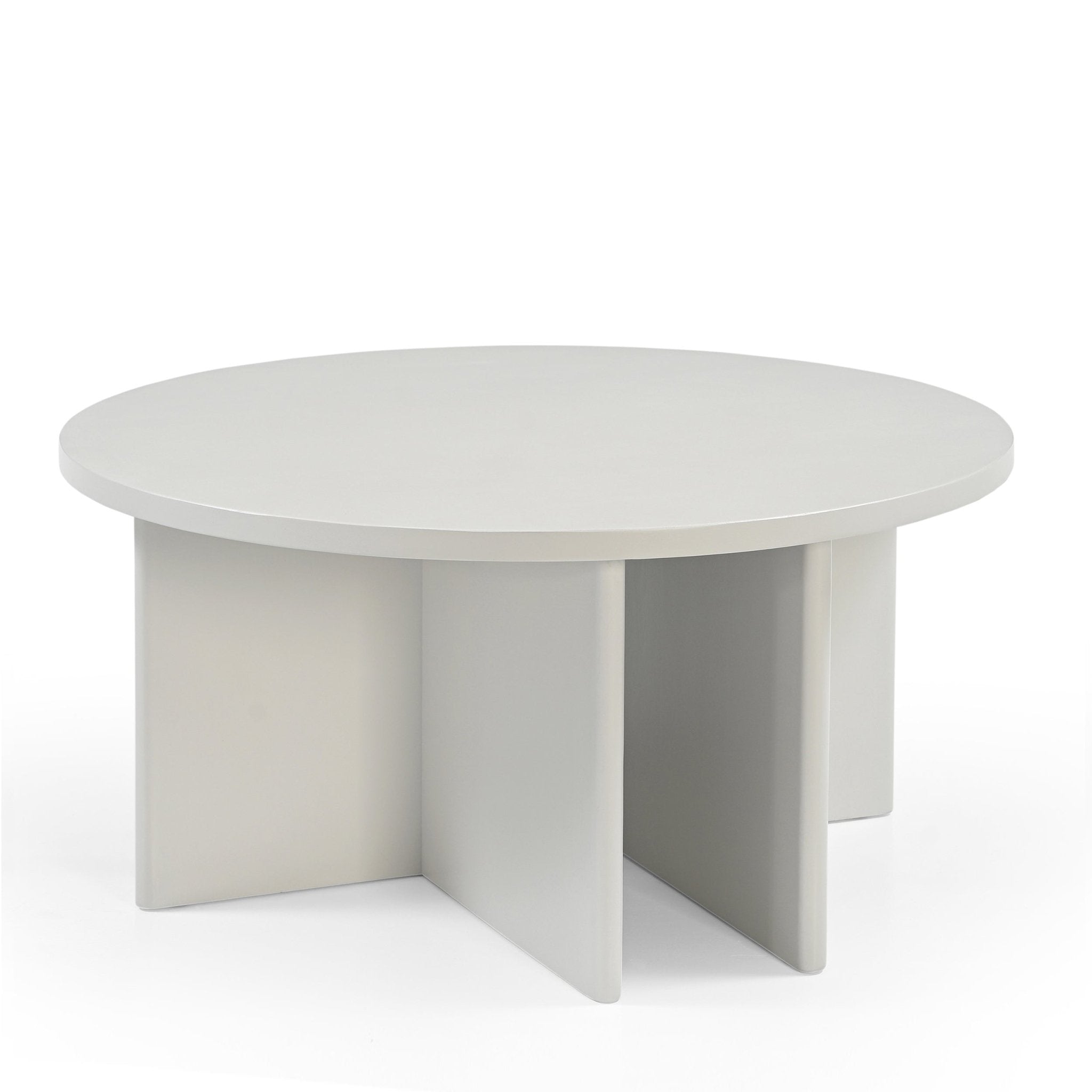 Ronde salontafel Wit Jade | Mangohout | 80 cm