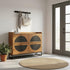 Smalle Schoenenkast van Mangohout en Staal – 140×30×100 cm – 4 Deuren – Duurzaam Industrieel Design - Industrieelinhuis.nl