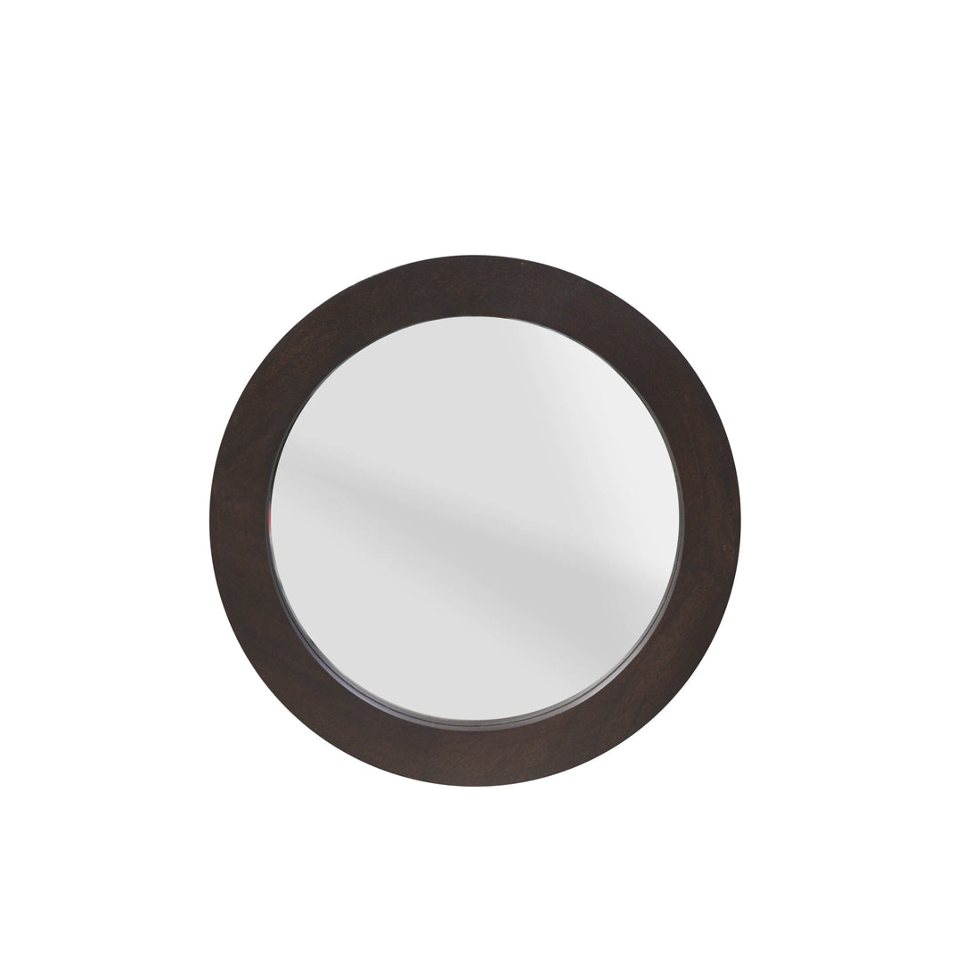 Ronde spiegel Dide Bruin Mangohout 40 cm - Industrieelinhuis.nl