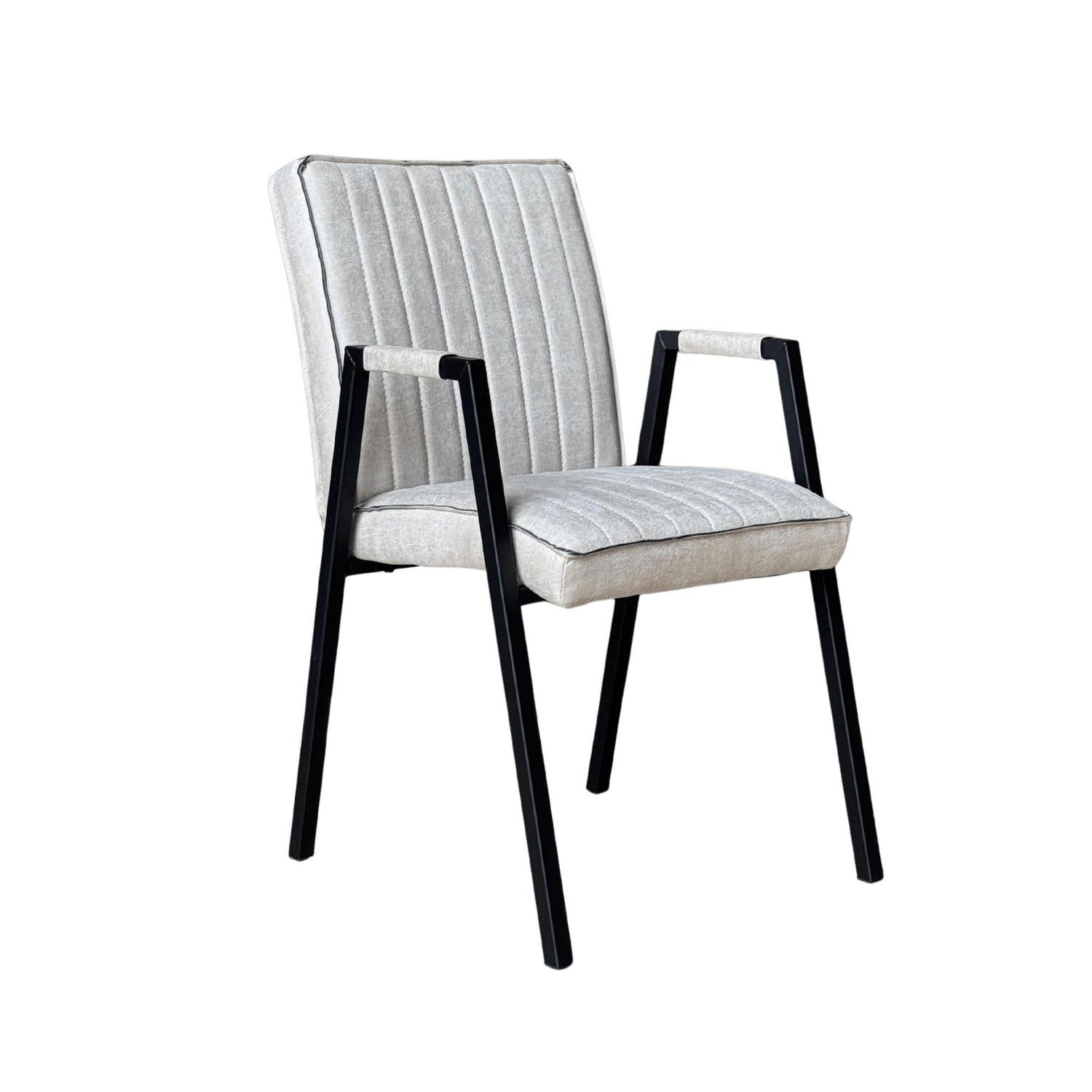 Eetkamerstoel Tivoli Bull | Beige | Met armleuning - Industrieelinhuis.nl