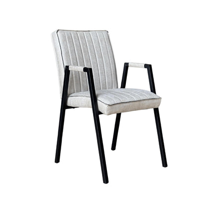 Eetkamerstoel Tivoli Bull | Beige | Met armleuning - Industrieelinhuis.nl