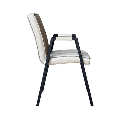 Eetkamerstoel Tivoli Bull | Beige | Met armleuning - Industrieelinhuis.nl