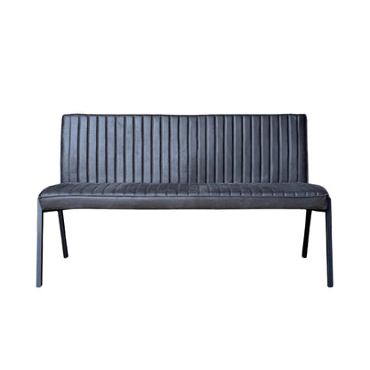 Eetkamerbank Tivoli Bull | 155 cm | Antraciet - Industrieelinhuis.nl