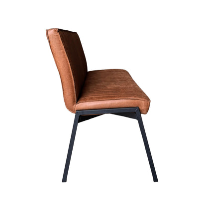 Eetkamerbank Tivoli Bull | 155 cm | Cognac - Industrieelinhuis.nl