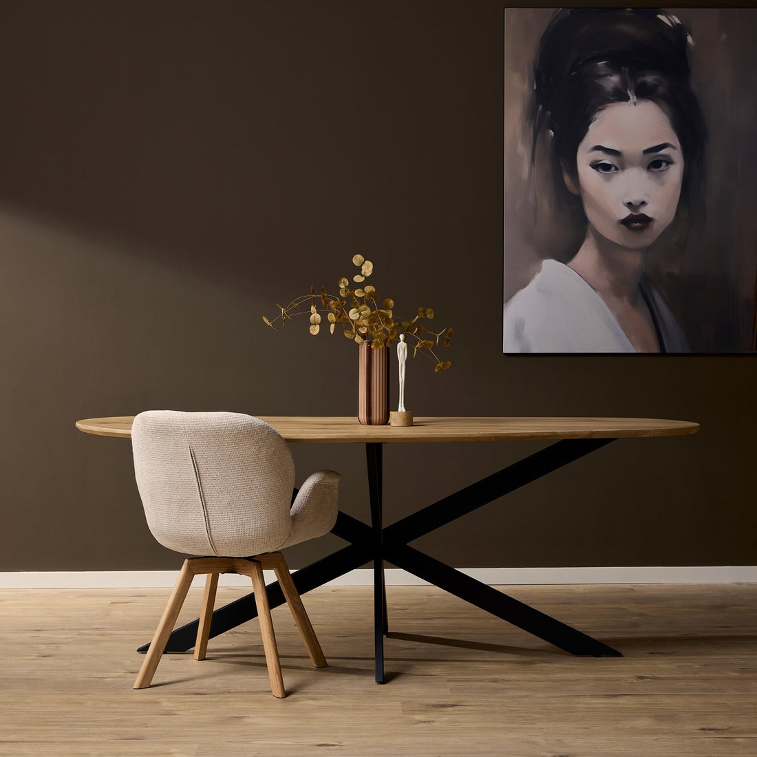 Eettafel Cloud | 240 cm | Eiken - Industrieelinhuis.nl
