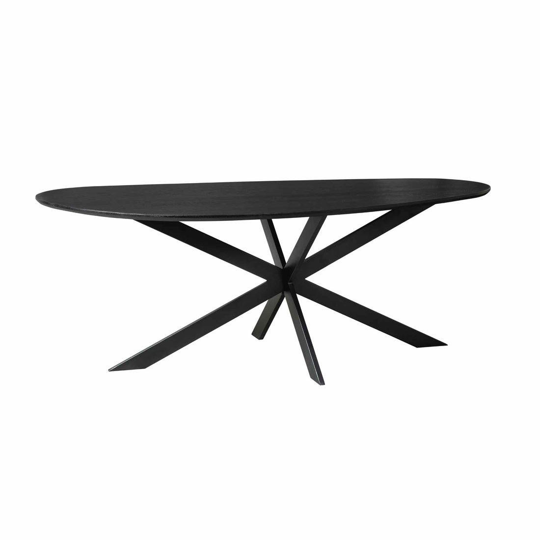 Eettafel Cloud | 180 cm | Eiken | Zwart - Industrieelinhuis.nl