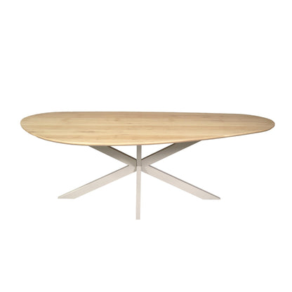 Eiken eettafel Cloud | 180 cm | Naturel | Poot Sand - Industrieelinhuis.nl