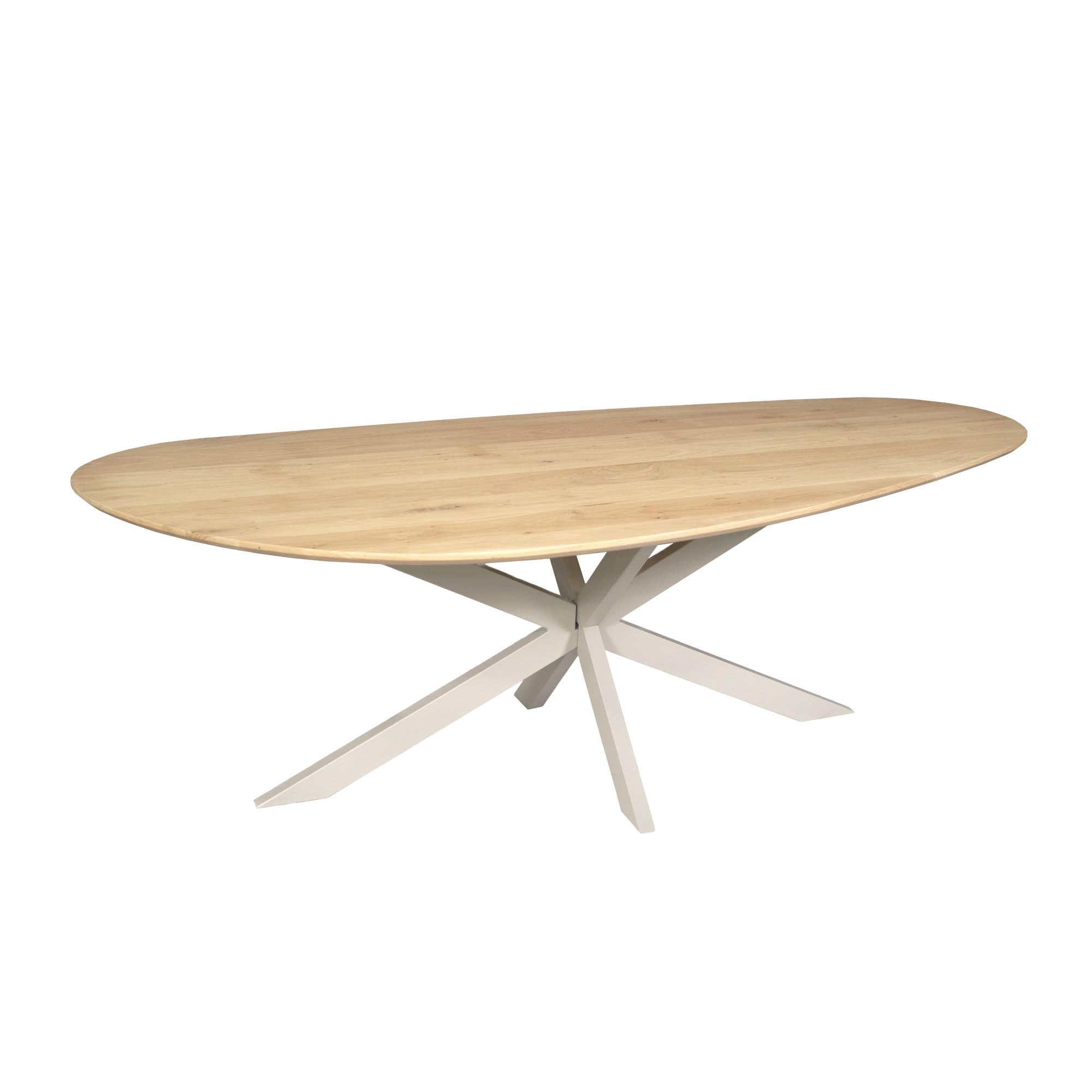 Eiken eettafel Cloud | 180 cm | Naturel | Poot Sand - Industrieelinhuis.nl