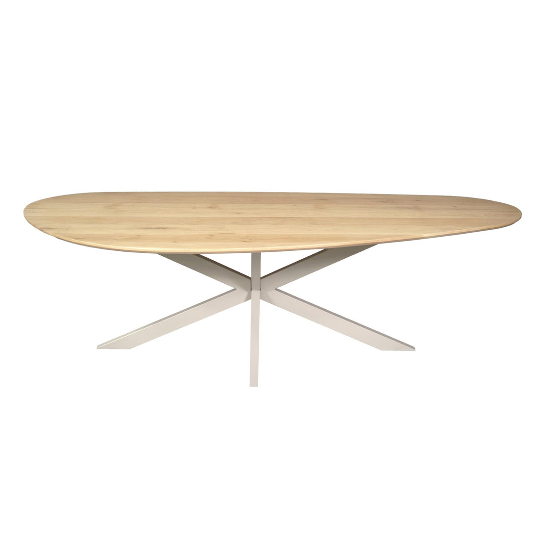Eiken eettafel Cloud | 210 cm | Naturel | Poot Sand - Industrieelinhuis.nl