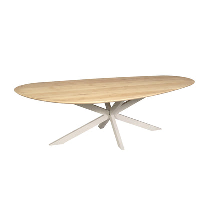 Eiken eettafel Cloud | 240 cm | Naturel | Poot Sand - Industrieelinhuis.nl