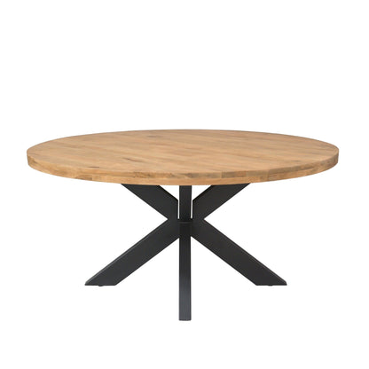Eettafel Dakota | 150 cm | Rond - Industrieelinhuis.nl