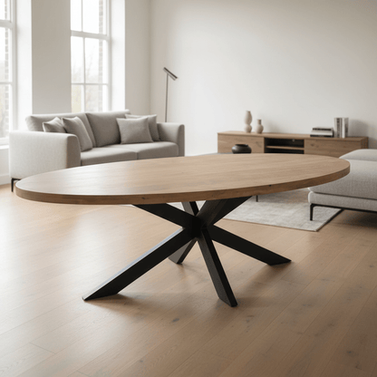 Eettafel Dakota | 210 cm | Ovaal - Industrieelinhuis.nl