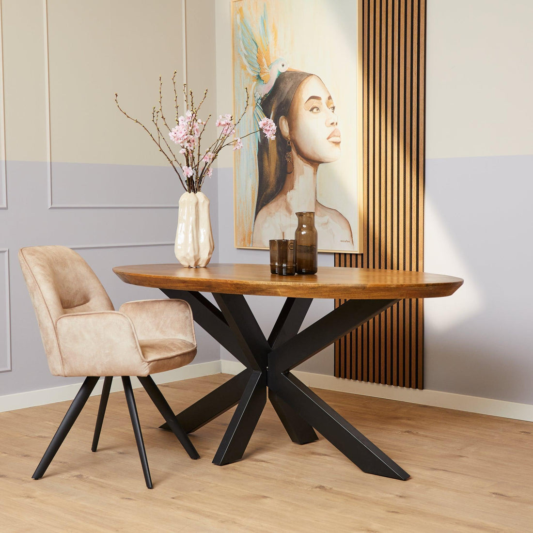 Eettafel Brandy | 180 cm | Ovaal - Industrieelinhuis.nl