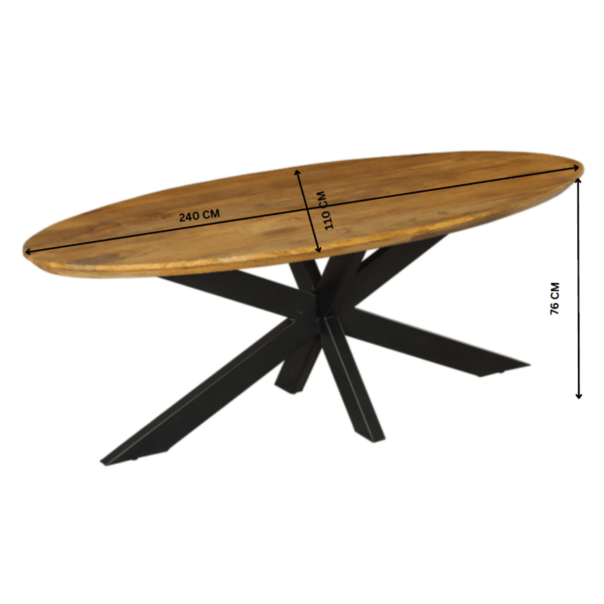 Vakkenkast Eclipse Black | 90 cm - Industrieelinhuis.nl