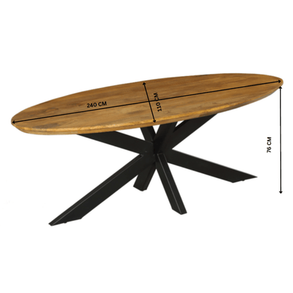 Vakkenkast Eclipse Black | 90 cm - Industrieelinhuis.nl
