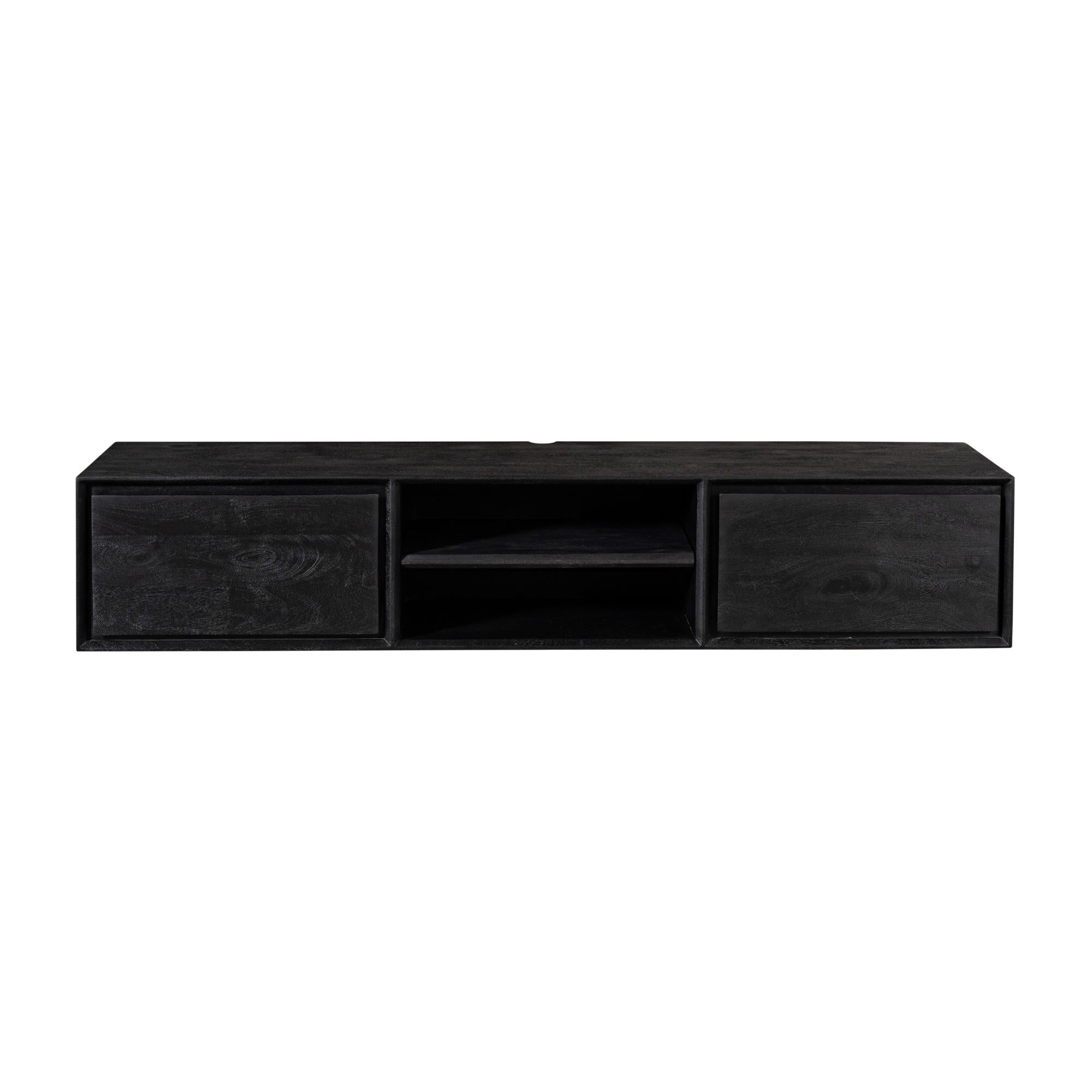 Zwevend tv meubel Ambiance Black | 160 cm - Industrieelinhuis.nl