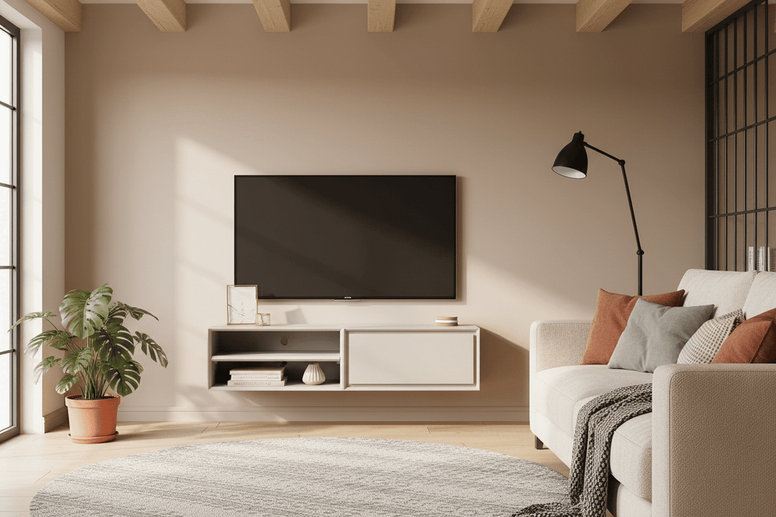 Zwevend tv meubel Ambiance Taupe | 120 cm - Industrieelinhuis.nl