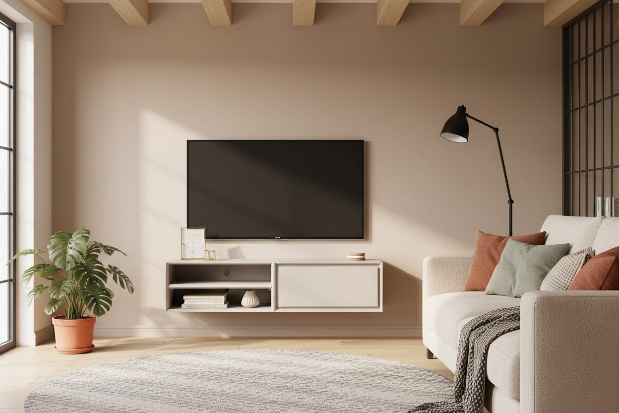 Zwevend tv meubel Ambiance Taupe | 120 cm
