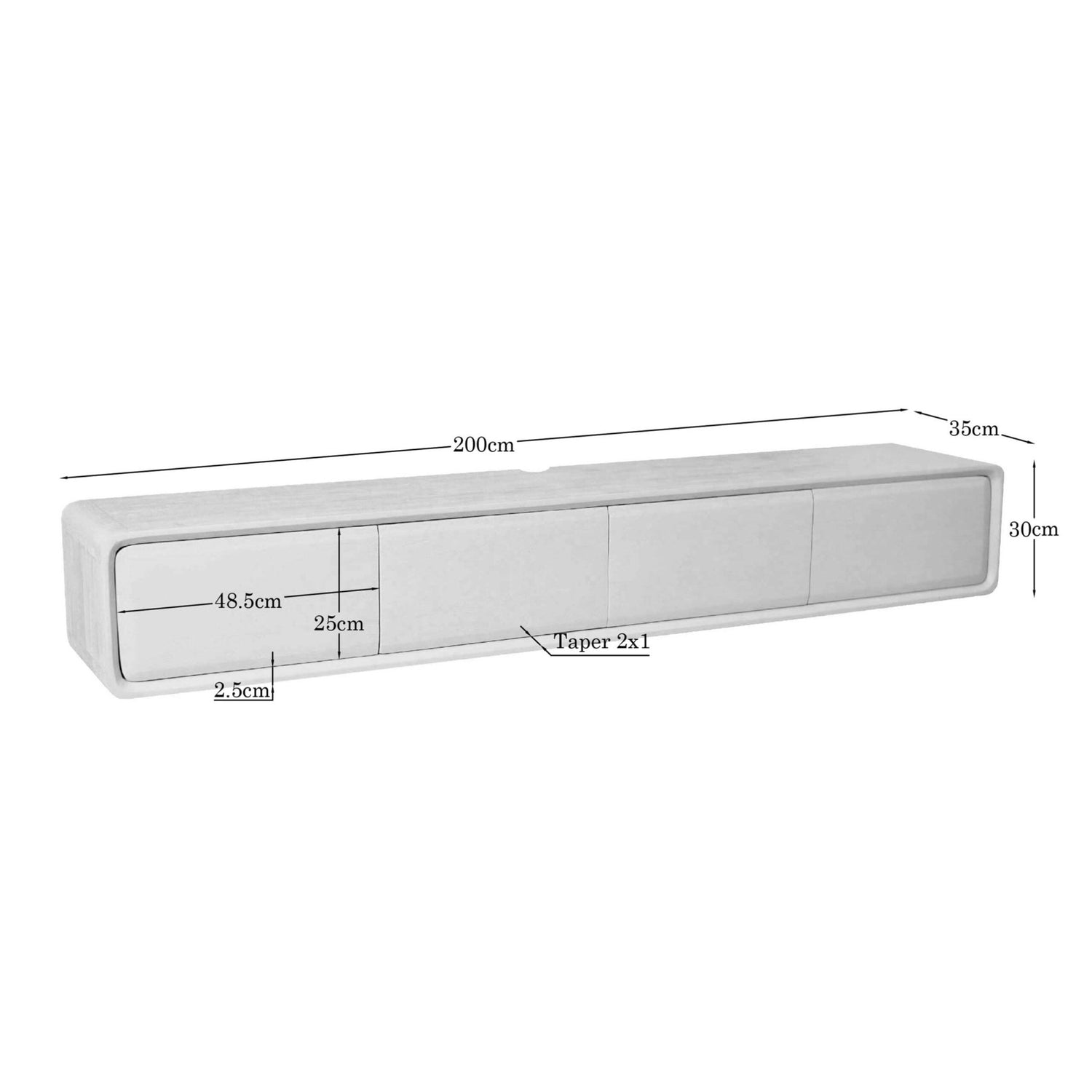 Salontafel Guus Naturel Mangohout 60 cm - Industrieelinhuis.nl