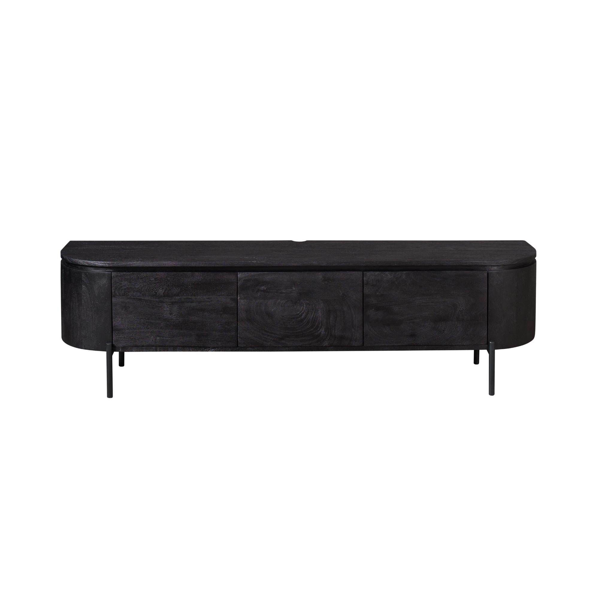 Tv  meubel Excellent Black | 160 cm - Industrieelinhuis.nl