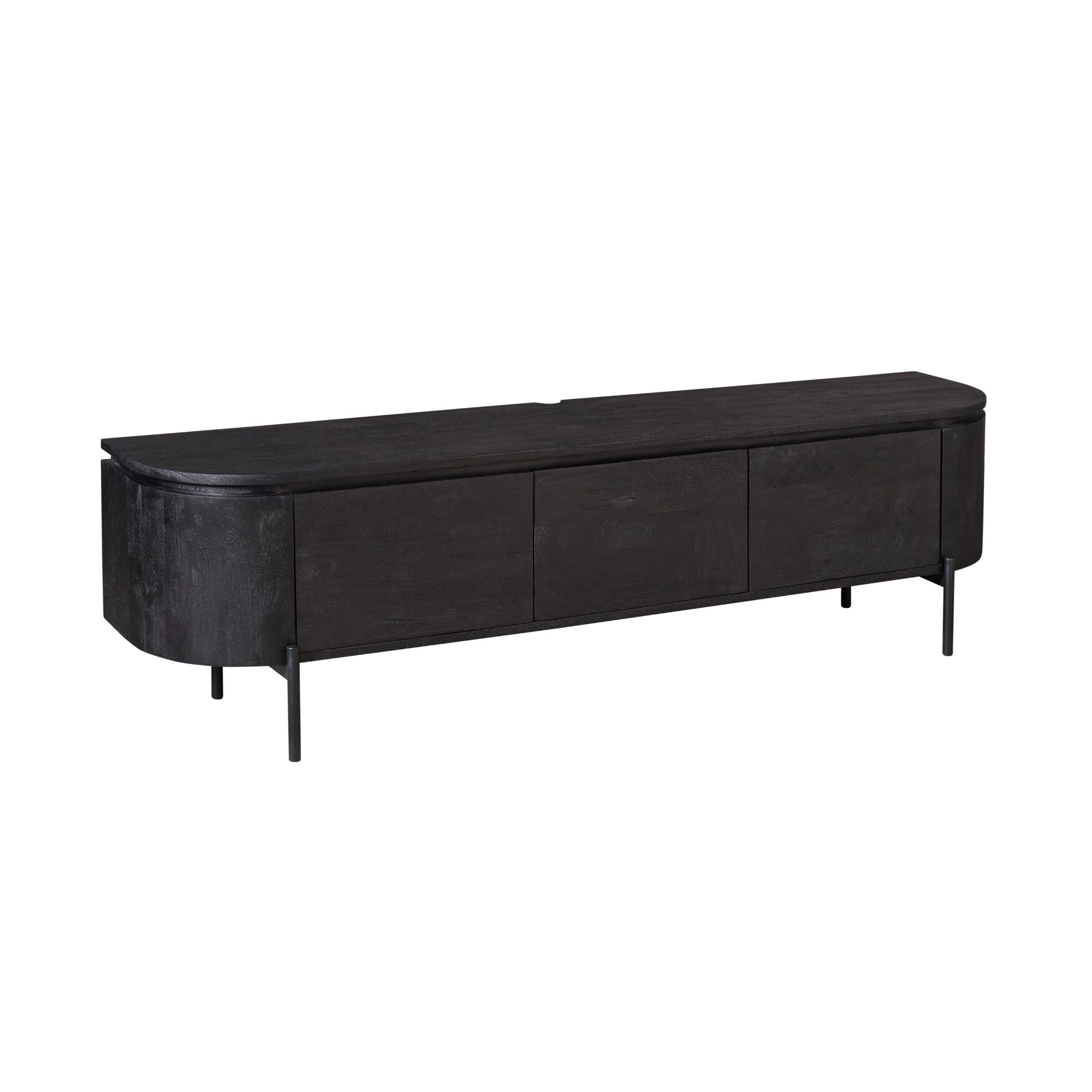 Tv  meubel Excellent Black | 160 cm - Industrieelinhuis.nl
