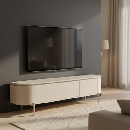 Tv meubel Excellent Sand | 160 cm Zwevend of op poten te plaatsen - Industrieelinhuis.nl