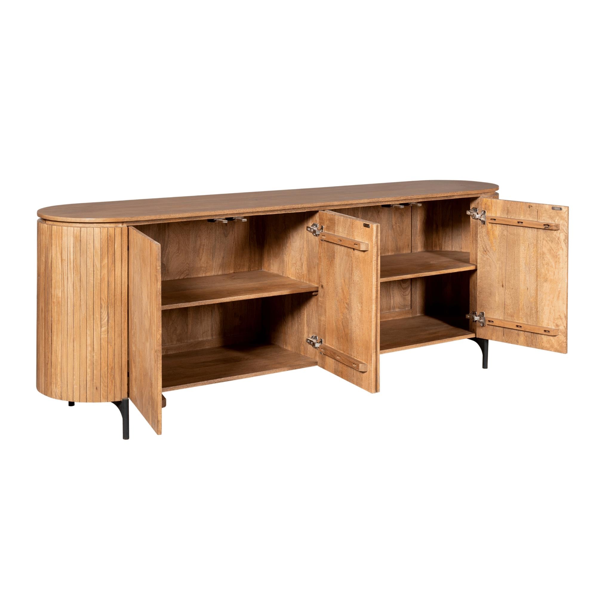 Dressoir Solana | 210 cm | Naturel - Industrieelinhuis.nl