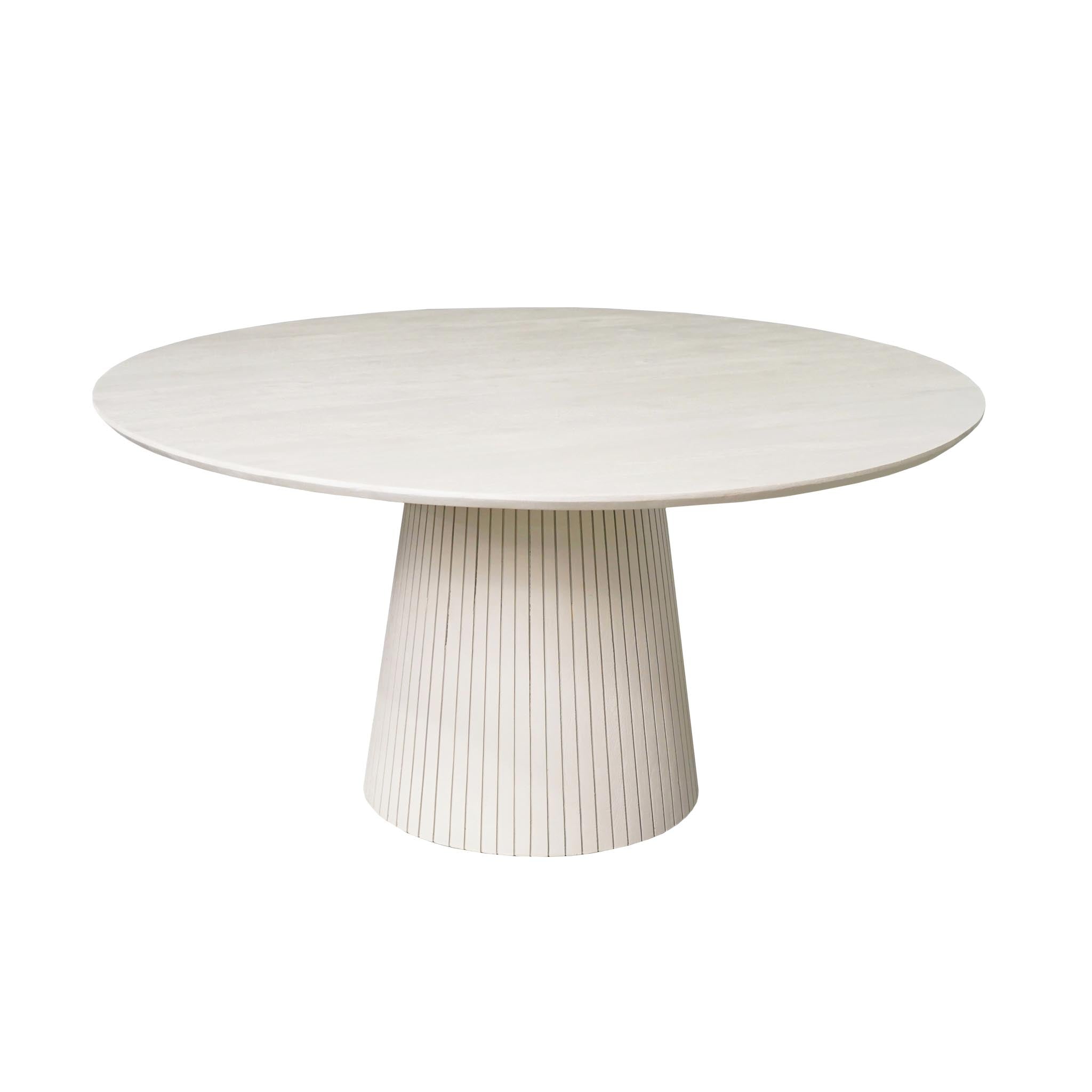 Ronde eettafel Solana  Zand Mangohout 150 cm - Industrieelinhuis.nl