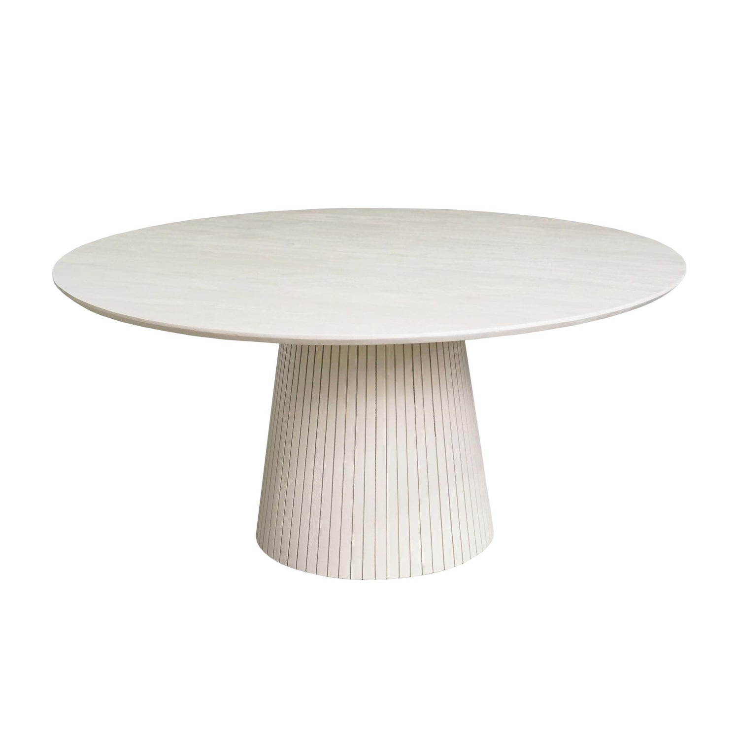 Ronde eettafel Solana  Zand Mangohout 150 cm - Industrieelinhuis.nl