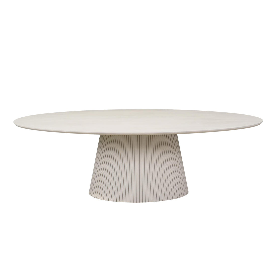 Ovale eettafel Solana Zand Mangohout 240 cm - Industrieelinhuis.nl